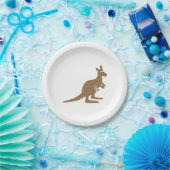 かわいいカンガルーおよびJoey ペーパープレート (パーティー)