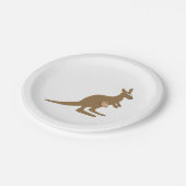 かわいいカンガルーおよびJoey ペーパープレート (アングル)