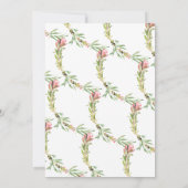 かわいいカンガルーお母さん&男の赤ちゃんベビーシャワー 招待状 (裏面)