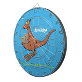 かわいいカンガルーとコアラ漫画イラストレーション ダーツボード (正面右)