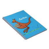 かわいいカンガルーとコアラ漫画イラストレーション ノートブック (右側)