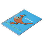 かわいいカンガルーとコアラ漫画イラストレーション ノートブック (左側)