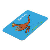 かわいいカンガルーとコアラ漫画イラストレーション マグネット (左側)