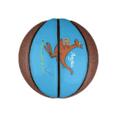 かわいいカンガルーとコアラ漫画イラストレーション ミニバスケットボール (縦)