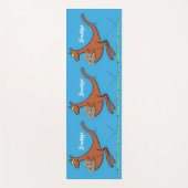 かわいいカンガルーとコアラ漫画イラストレーション ヨガマット (正面)