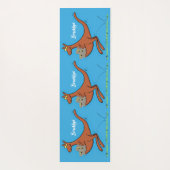 かわいいカンガルーとコアラ漫画イラストレーション ヨガマット (裏面)