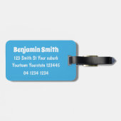 かわいいカンガルーとコアラ漫画イラストレーション ラゲッジタグ (裏面横)