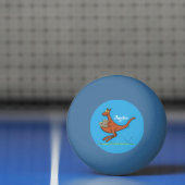 かわいいカンガルーとコアラ漫画イラストレーション 卓球ボール (ネット)