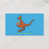 かわいいカンガルーとコアラ漫画イラストレーション 名刺 (裏面)