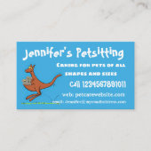 かわいいカンガルーとコアラ漫画イラストレーション 名刺 (正面)