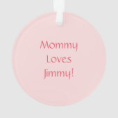 かわいいカンガルーのベビーJoeyは部屋の装飾をからかいます オーナメント (裏面)