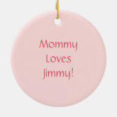 かわいいカンガルーのベビーJoeyは部屋の装飾をからかいます セラミックオーナメント (裏面)