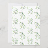 かわいいカンガルーエレガントベイビーシャワー 招待状 (裏面)