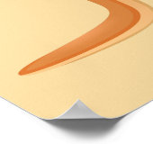 かわいいカンガルーカスタム文字ポスター ポスター (角)