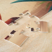 かわいいカンガルーパーソナライズされたス二つ ジグソーパズル (側面)