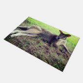 かわいいカンガルー ドアマット (アングル)