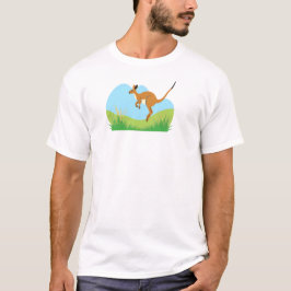 かわいいカンガルー Tシャツ