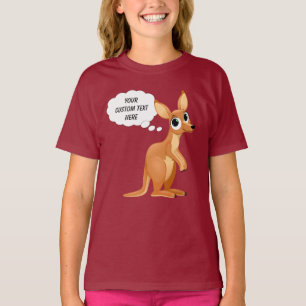 かわいいカンガロカスタム文字シャツ&ジャケット Tシャツ