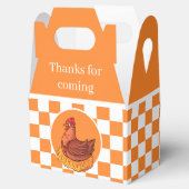 かわいいカントリーひよこパーティー フェイバーボックス (オープン)