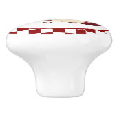 かわいいカントリーアップルキッチン セラミックノブ (側面)