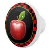 かわいいカントリーアップルキッチン セラミックノブ (右)