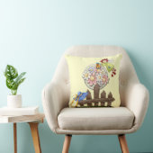 かわいいカントリーエンジェル水やり花 クッション (椅子)