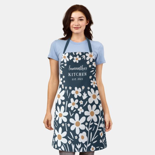 かわいいカントリーガーデン女性のエプロン エプロン (着用した状態)