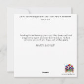 かわいいカントリーキッチンイースターバニー シーズンカード (裏面)