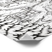 かわいいカントリークリスマスアダルトカラーリング ポスター (角)