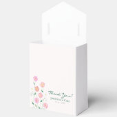 かわいいカントリーダイジーの花のウェディングギフト フェイバーボックス (見開き)