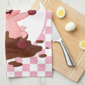 かわいいカントリーピグスティアド文字 キッチンタオル (四つ折り)