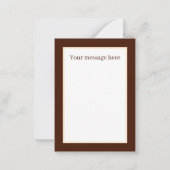 かわいいカントリーピグ愛好家を追加文字 ノートカード (裏面)