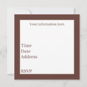 かわいいカントリーファームの情報の追加パーティー 招待状 (裏面)