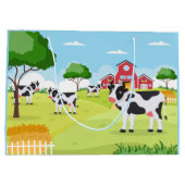 かわいいカントリーファーム追加文字 ラージペーパーバッグ (裏面)