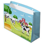 かわいいカントリーファーム追加文字 ラージペーパーバッグ (裏面アングル)