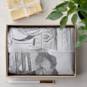 かわいいカントリーヴィンテージのオンドリパーティー 薄葉紙 (ギフト)