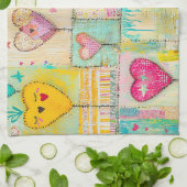 かわいいカントリー調 キッチンタオル (折り畳み)