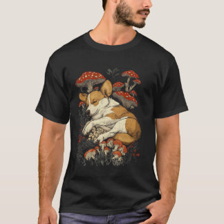 かわいいカントリー風インテリア ゴブリンコア コーギー ペット ドッグ Tシャツ