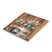 かわいいカントリー・キッチン好き タイル (側面)