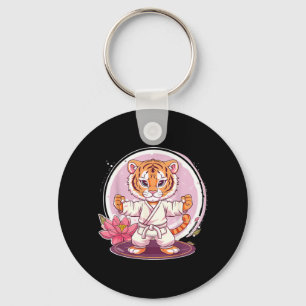 かわいいカンフー虎ハスカップキックボクシングテコンドー キーホルダー