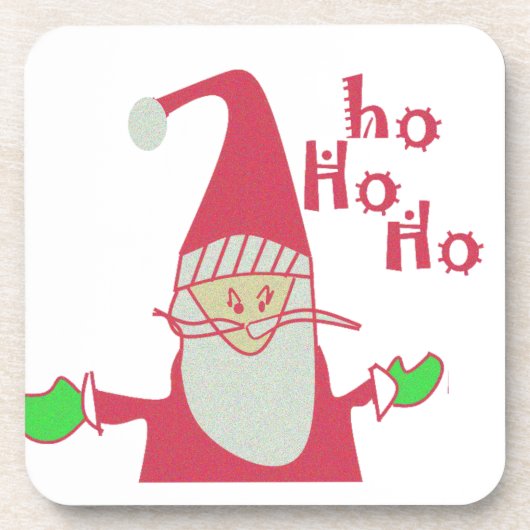 かわいいカートゥンマウスサンタコレクション。 コースター (正面)