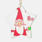 かわいいカートゥンマウスサンタコレクション。 セラミックオーナメント (左)