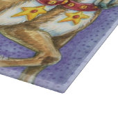 かわいいカートゥーンのクリスマス サンタクロースのそり 鹿 カッティングボード (角)