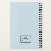 かわいいカートゥーンのフレンチブルドッグ　バックトゥスクールの学生 ノートブック (裏面)