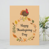 かわいいカートゥーンの七面鳥 カード (スタンド正面)