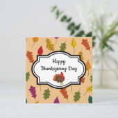 かわいいカートゥーンの七面鳥 カード (スタンド正面)