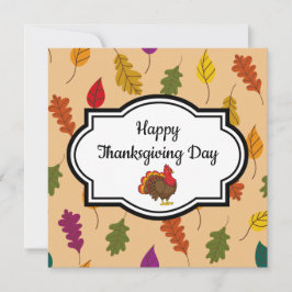 かわいいカートゥーンの七面鳥 カード