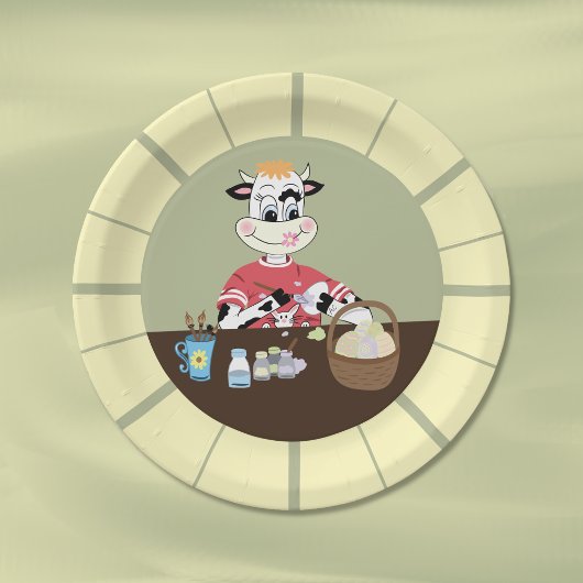 かわいいカートゥーンイースター紙プレート ペーパープレート