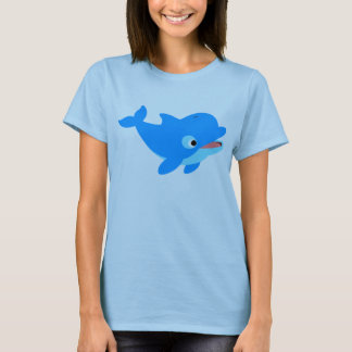 かわいいカートゥーンカンドルフィンの女性Tシャツ Tシャツ