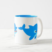 かわいいカートゥーンカンドルフィン ツートーンマグカップ (正面右)